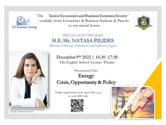 Senior Economics & Business Extension Society invitation